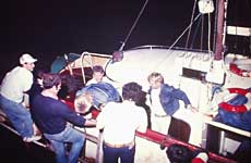 Ross Revenge, disembarkation