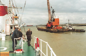 Ross Revenge floating crane