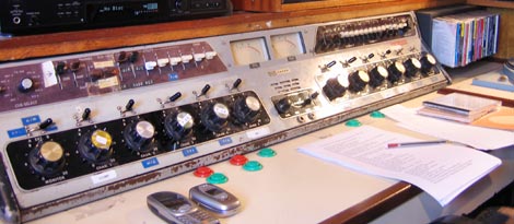 Pirate BBC Radio Essex - Caroline mixing panel